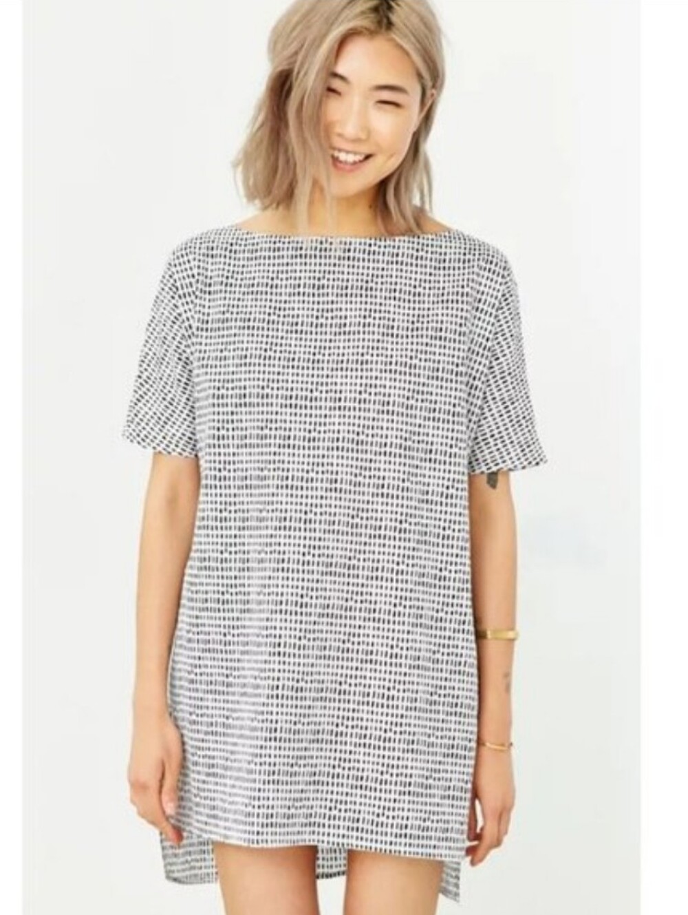 Ilana Kohn For Urban Outfitters Patterned Back Button Dress Women's Size L